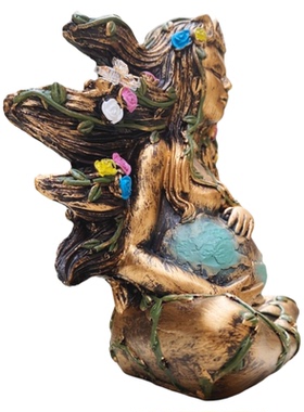 地球母亲盖亚女神树脂雕像摆件