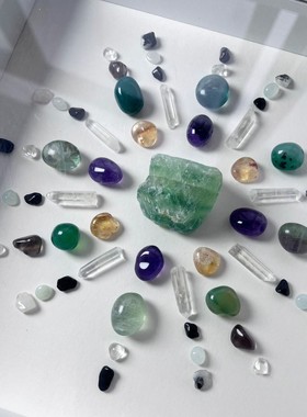 天然水晶阵列原石手作治愈艺术