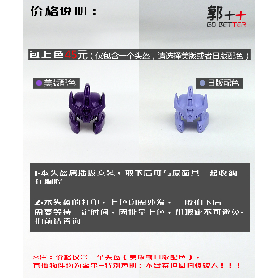 IDW泰坦回归美版日版惊破天头盔变形玩具配件包小郭出品-图2