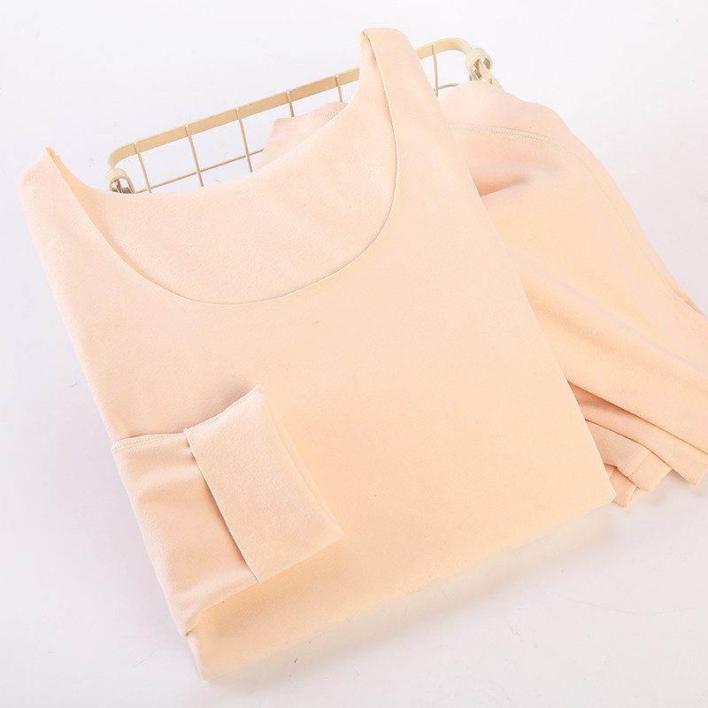 自发热无痕低领保暖内衣单件打底衫 怡芬芳保暖上装