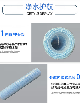 抑菌10寸20寸线绕滤芯