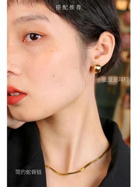 YOYR太钢高保色项链女气质蛇骨链