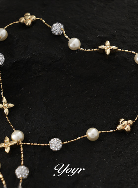 yoyr精致满天星珠珠重工项链女