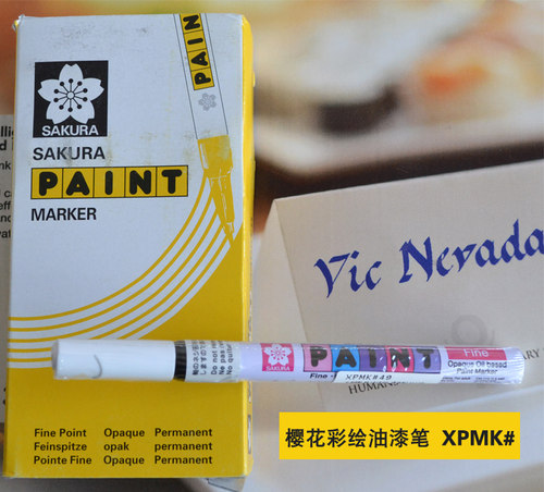 原装樱花油漆笔Sakura Paint环保黑色油漆记号笔1-2MM XPMK#49 - 图0