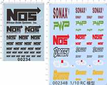 00234 1 10 NOS PWP BAGGSY GD SB MOTOR SPORT SONAXX model car water sticker