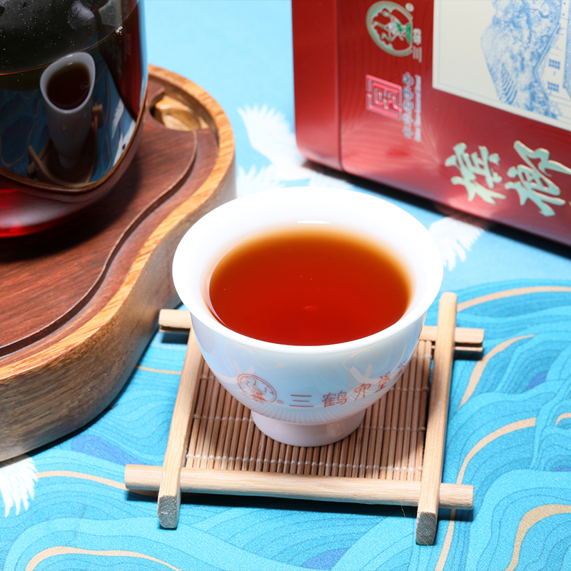 三鹤六堡茶【槟榔香2024】2020年特级200g铁罐 广西梧州黑茶 - 图2