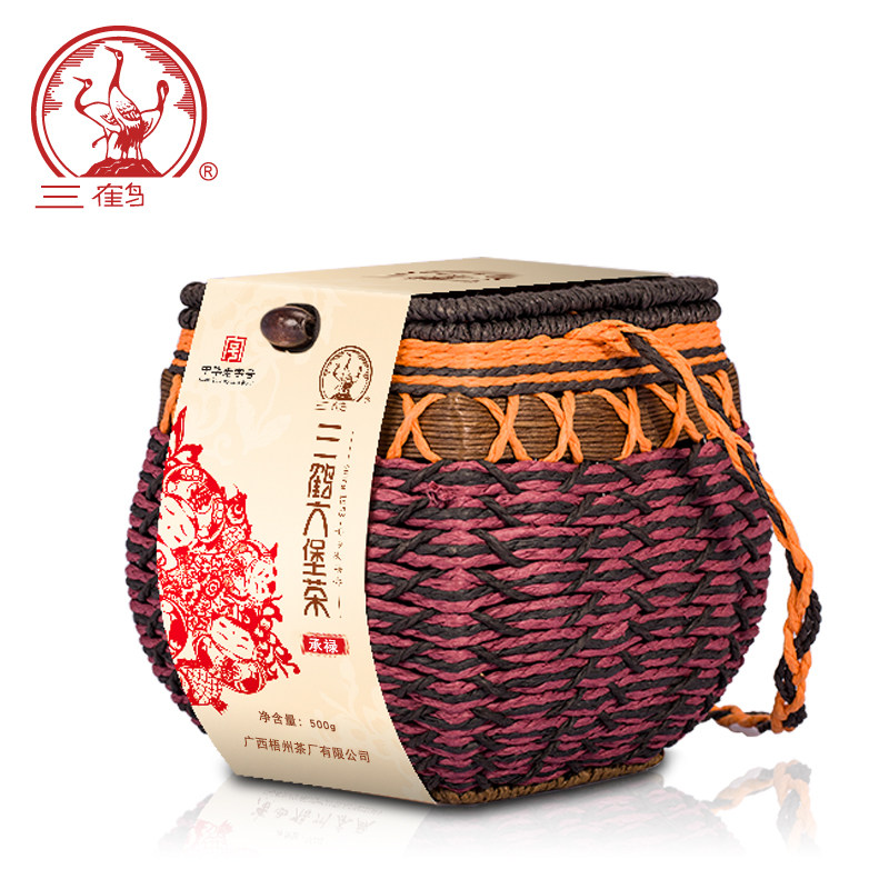 三鹤[承禄]2019年二级500g六堡茶 三鹤茶叶六堡茶
