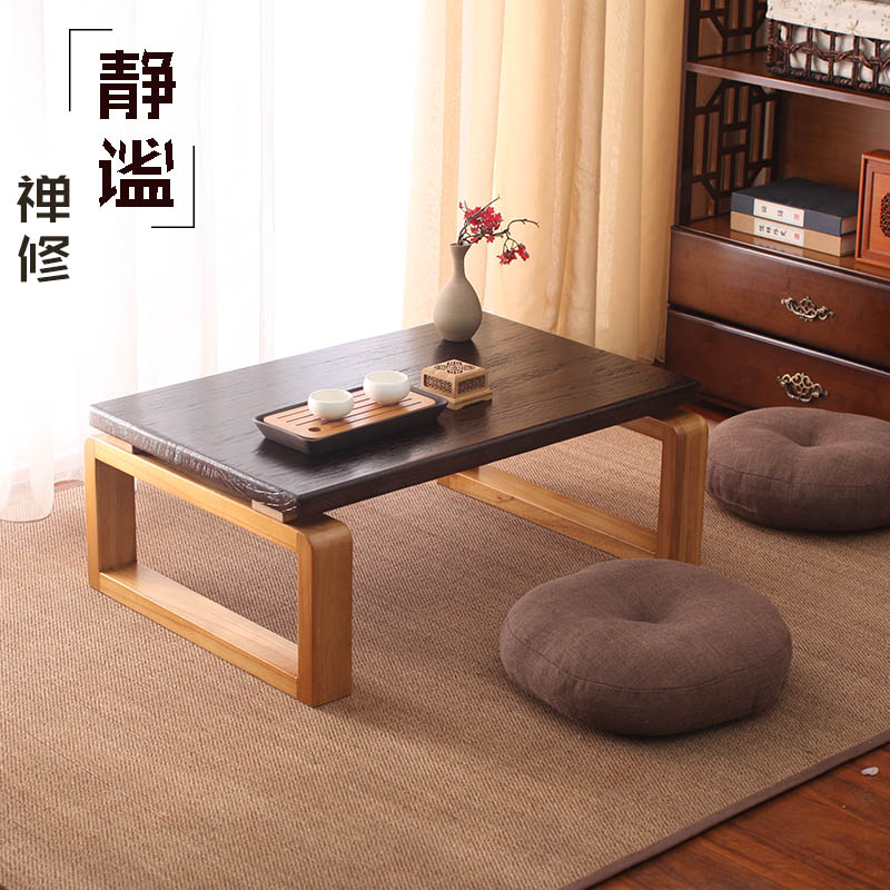 Bay window table small coffee table Japanese-style solid wood 