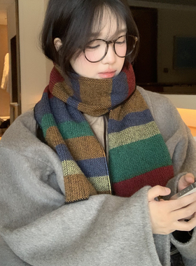 多巴胺氛围感含羊毛围巾