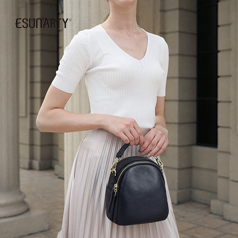 真皮小包女时尚斜挎包2025新款潮简约头层牛皮单肩包女手提贝壳包,淘宝优惠券,粉丝福利购,淘宝优惠卷