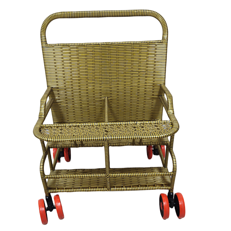 双胞胎推车竹藤宝宝双座推车轻便竹编藤编夏季婴儿仿藤推车,淘宝优惠券,粉丝福利购,淘宝优惠卷