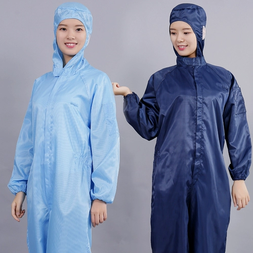 Антистатическая соединенная рабочая одежда, без пылью, пыль и пыль, мужская распылительная пыль чистая одежда, работники одежды для еды