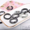 Myanmar natural A-grade jade ring, black chicken jade ring, men's and women's Sihui jewelry and jade