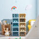 Children's shoe box storage box magnetic dustproof sneakers shoes storage artifact slipper storage rack shoe wall display cabinet