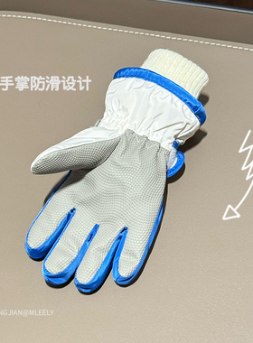 儿童滑雪手套冬季新款加绒加厚棉
