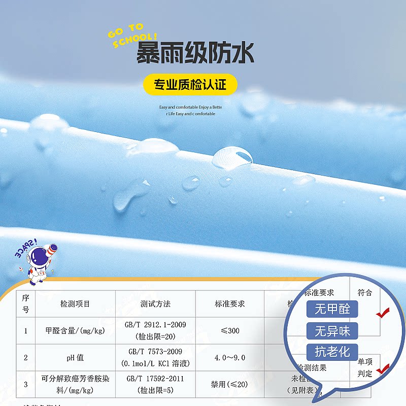 备美儿童雨衣小学生上学专用全身防暴雨男孩女孩雨披男童2025新款