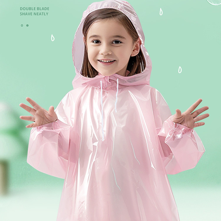 一次性卡片雨衣儿童小学生上学专用新款加厚防大暴雨长款外穿便携