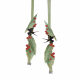 Cherry ສີ​ແດງ​ແລະ​ກ້ວຍ​ສີ​ຂຽວ embroidered ສາຍ​ບ່າ Hanfu​