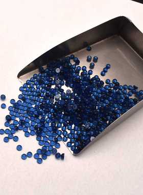 4mm5mm6mm平底素面凸面玻璃宝石圆形裸石饰品配石美甲钻