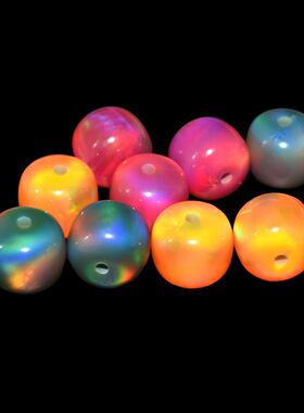 多色极光欧泊老型珠散珠文玩手串配件单珠隔珠澳宝欧珀配饰品珠