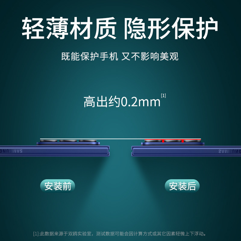 适用三星ZFold7镜头膜GalaxyZFLOD7相机保护膜Galaxy手机摄像头FOLD7后置钢化膜镜头贴Fold背膜配件 SM-F9660 - 图3