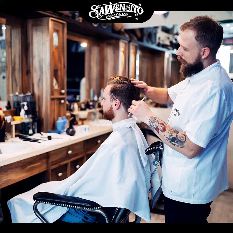 骷髅头发油复古男士大背头啫喱膏 忆丝芸花颜头发造型