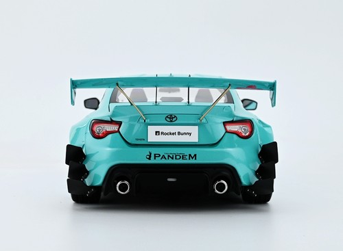 DCN 1:18 火箭兔86 樱花涂装 合金全开汽车模型 宽体改装版 成品 - 图2