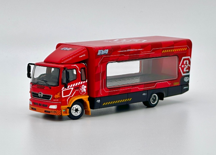 Unique Model Tiny微影1:64日野500 Ranger EVA抬升运输车合金车-图1