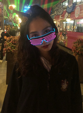 无线发光眼镜百叶窗蹦迪礼品