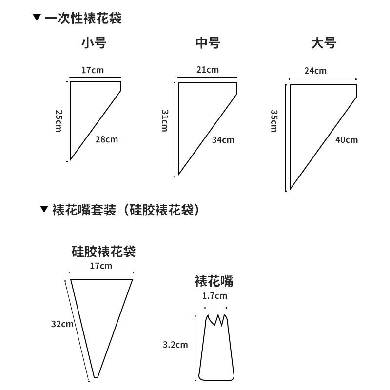 婴儿辅食宝宝烘焙工具家用做蛋糕溶豆挤奶油裱花袋裱花嘴套装包邮