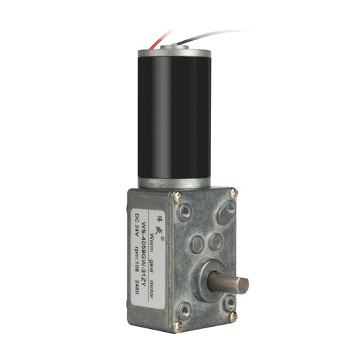 涡轮蜗杆直流减速电机12V24V大扭矩低速调速马达微型正反慢速自锁 - 图3