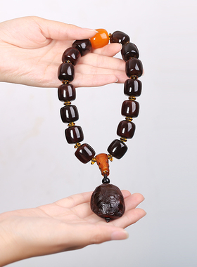 老料牦牛角手持男士礼物文玩盘玩