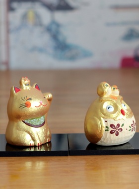 京都龙虎作六福陶土猫头鹰招财