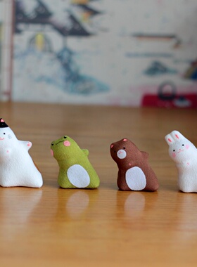 京都龙虎作绢布偷偷看猫咪摆件