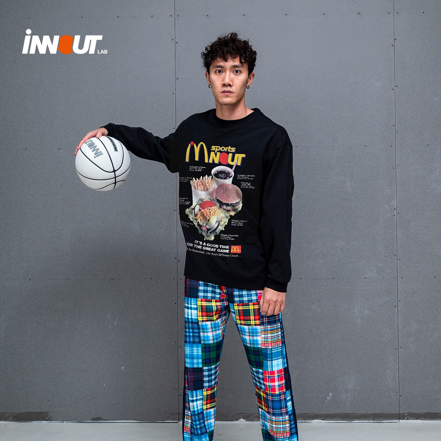 INNOUT美式秋季水洗长袖T恤情侣麦门印花运动圆领男女潮宽松国潮,淘宝优惠券,粉丝福利购,淘宝优惠卷