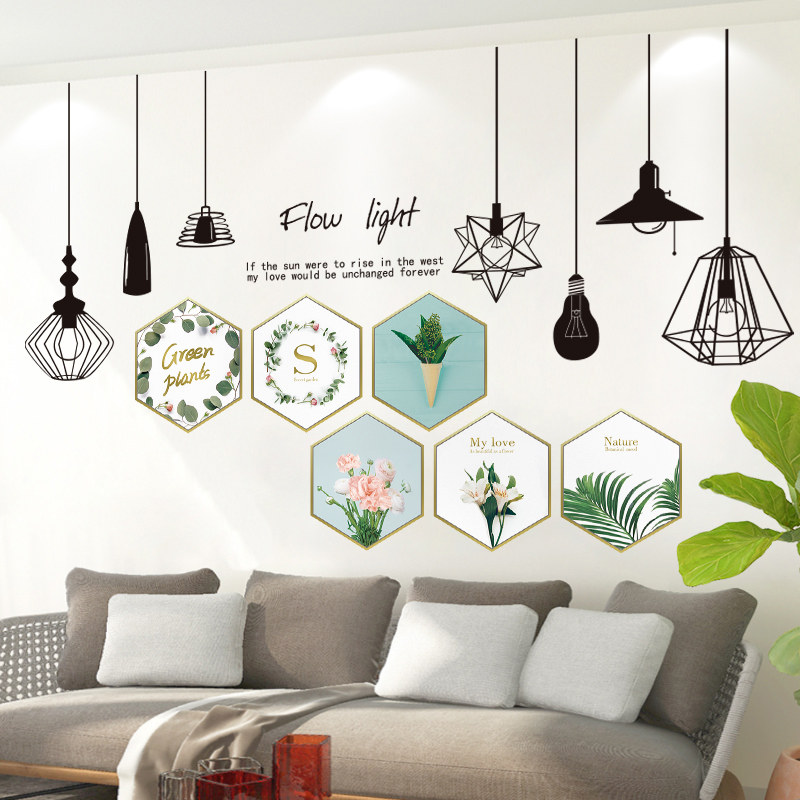 3D立体墙贴画创意客厅沙发背景墙壁自粘墙纸卧室墙面装饰贴纸温馨 - 图1