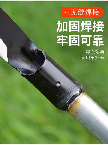 镰刀割草刀农用除草神器户外长柄锰钢焊接镰刀麦子玉米砍柴锄草刀 - 图1