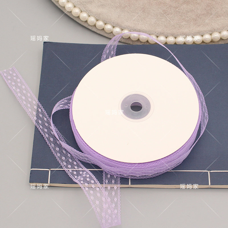 1.5cm点点蕾丝蝴蝶结发饰丝带diy发饰包包其他配饰材料,淘宝优惠券,粉丝福利购,淘宝优惠卷