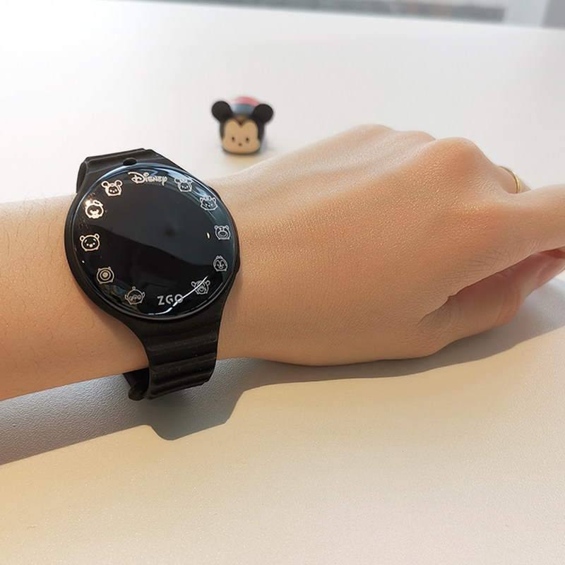 迪士尼手表带的无声震动防水男闹钟 正港联意国产腕表