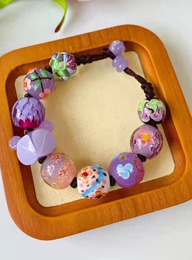 原创设计运气提升琉璃手链珠寓意手串手工编织手链轻奢私人订制