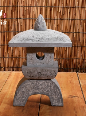 日韩式石灯复古做旧陈设走廊灯塔
