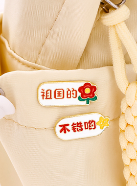 儿童可爱加油鸭金属胸针学生励志小红花徽章幼儿园全班奖励小礼品