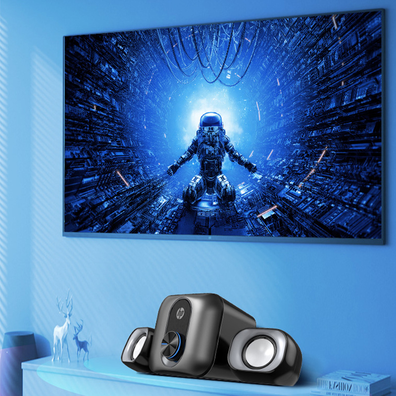 HP惠普DHS-2111S电脑桌面台式家用笔记本有线音箱重低音炮喇叭 - 图1