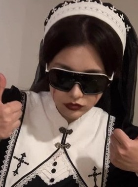 2024 新款 ins 骑行滑雪镜 时尚熊猫配色 太阳镜 连体镜片 9158