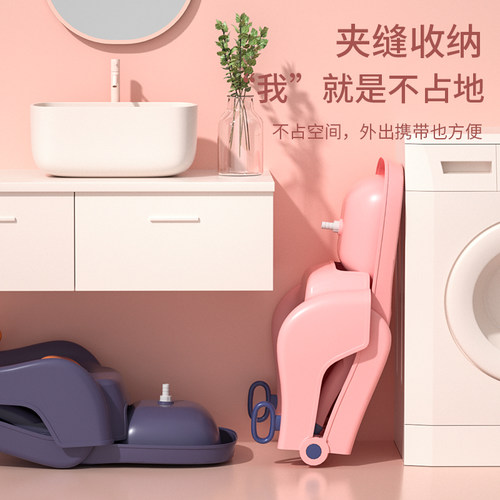 儿童洗头躺椅可折叠洗头神器宝宝家用小孩坐洗发婴儿洗头发床凳子 - 图3