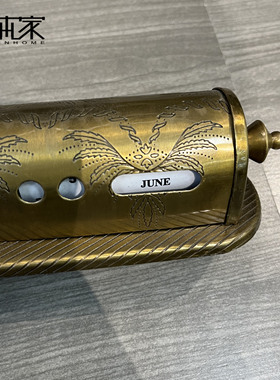 墨尔本家品黄铜万年历