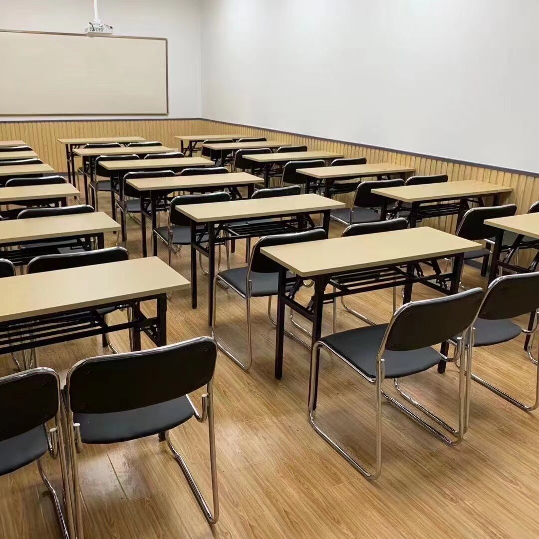 中小学生书桌教室用辅导班托管班补习班课桌椅学校单双人培训桌子