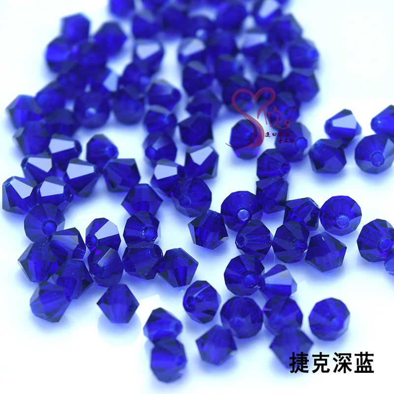 捷克宝仕奥莎进口透明/磨砂手菱形水晶珠压顶工串珠材料PRECIOSA