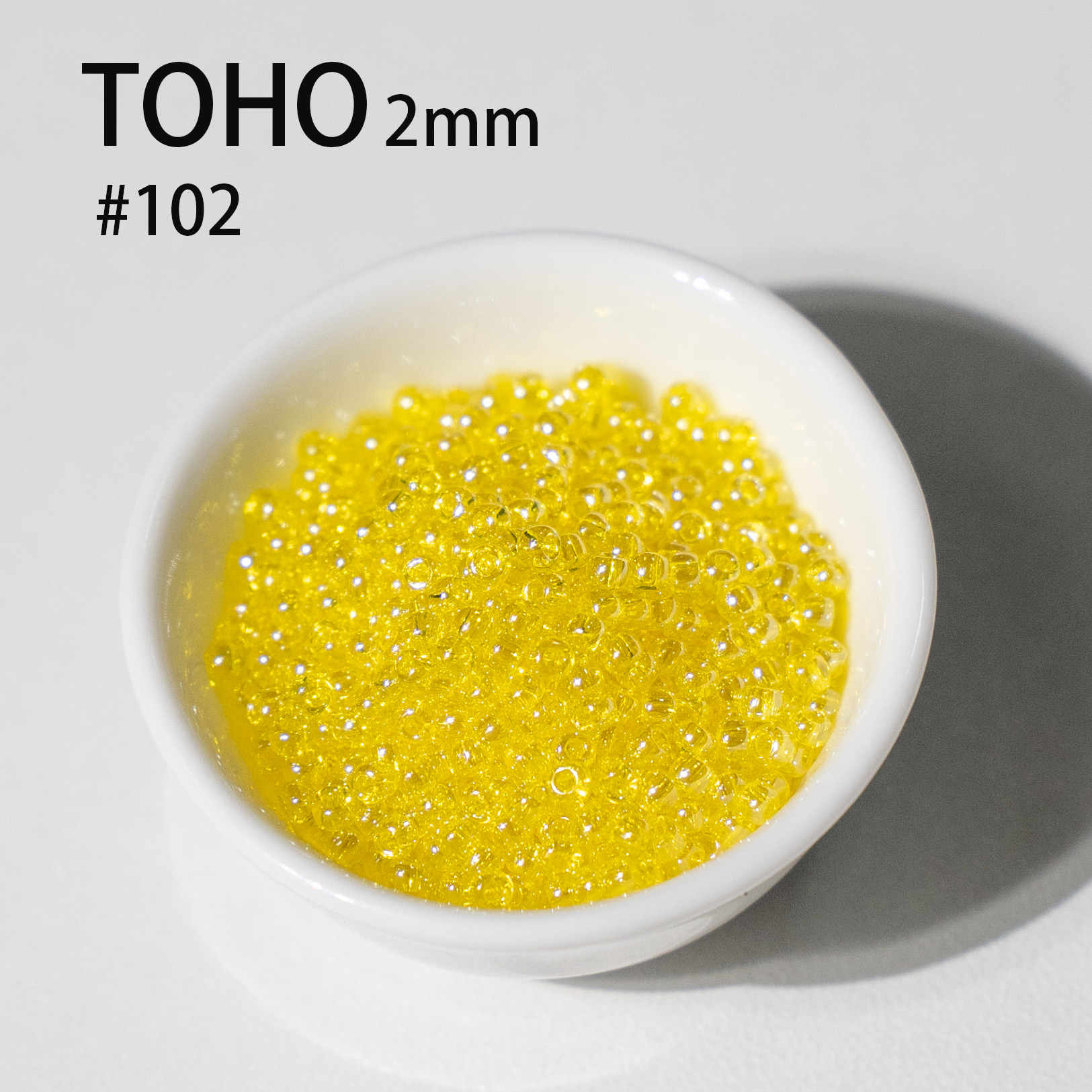 东宝TOHO米珠10g日本进口DIY材料2mm11/0珠光透明101/102/103/104 - 图1