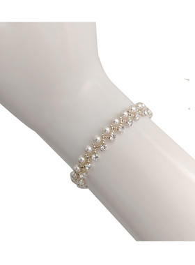 DIY材料心欣进口施华洛珍珠捷克爪钻手链包进口米珠施手链非成品